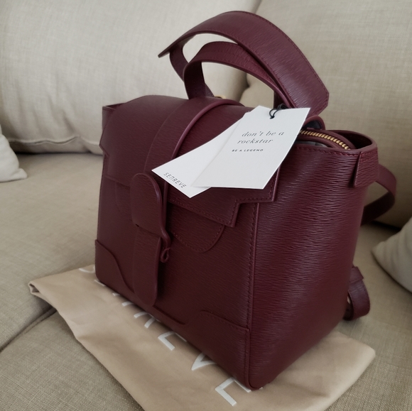 Senreve mini maestra mimosa bag Bordeaux gold hardware brand new with tag - Picture 3 of 13